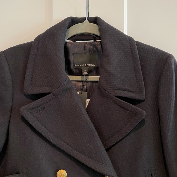 NWT Banana Republic Italian Luxury Wool Blend Coat - Picture 8 of 12